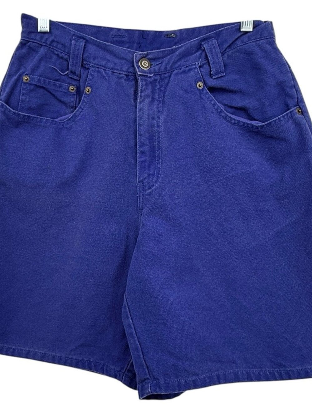 Vintage Limited Express Women's Shorts  80s High Rise Bright Blue Textured Sz 6
